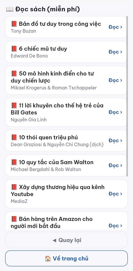 Đọc sách miễn phí